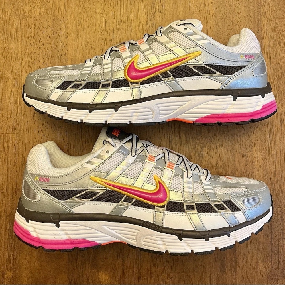 Nike Athletic Shoes - Silver, Pink, Yellow